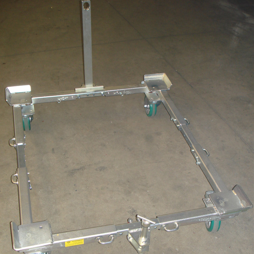 ADJUSTABLE TRAILER L= 1000-1600MM W= 800-1200 MM